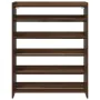 Mueble zapatero madera contrachapada marrón roble 80x25x100 cm von , Schuhregale und Schuhorganisatoren - Ref: Foro24-859902,...