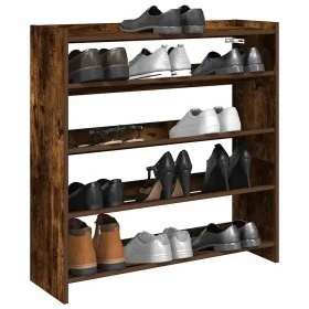 Zapatero madera contrachapada roble ahumado 80x25x81 cm by , Shoe racks and shoe organizers - Ref: Foro24-859909, Price: 65,7...