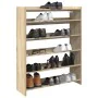 Mueble zapatero madera contrachapada roble sonoma 80x25x100 cm de , Zapateros y organizadores de calzado - Ref: Foro24-859898...