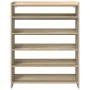 Mueble zapatero madera contrachapada roble sonoma 80x25x100 cm de , Zapateros y organizadores de calzado - Ref: Foro24-859898...