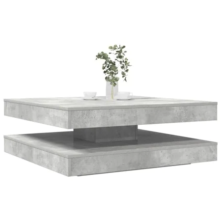 Mesa de centro giratoria 360 grados gris hormigón 90x90x34,5 cm de , Mesas de centro - Ref: Foro24-3321354, Precio: 152,94 €,...