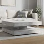 Mesa de centro giratoria 360 grados gris hormigón 90x90x34,5 cm de , Mesas de centro - Ref: Foro24-3321354, Precio: 152,94 €,...