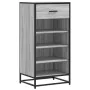 Mueble zapatero madera contrachapada gris sonoma 48x38x97,5 cm de , Zapateros y organizadores de calzado - Ref: Foro24-849212...
