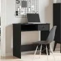 Escritorio de madera contrachapada negro 80x40x75 cm de , Escritorios - Ref: Foro24-860473, Precio: 63,61 €, Descuento: %