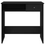 Escritorio de madera contrachapada negro 80x40x75 cm de , Escritorios - Ref: Foro24-860473, Precio: 63,61 €, Descuento: %