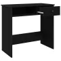 Escritorio de madera contrachapada negro 80x40x75 cm de , Escritorios - Ref: Foro24-860473, Precio: 63,61 €, Descuento: %