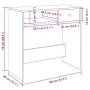 Escritorio de madera contrachapada negro 80x40x75 cm de , Escritorios - Ref: Foro24-860473, Precio: 63,61 €, Descuento: %