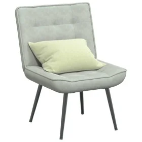 Sillón de relax terciopelo gris claro 64x74x84 cm de , Sillas - Ref: Foro24-4012317, Precio: 92,07 €, Descuento: %