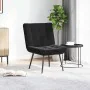 Sillón de relax terciopelo negro 64x74x84 cm de , Sillas - Ref: Foro24-4012322, Precio: 91,37 €, Descuento: %