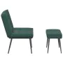 Sillón de relax con reposapiés terciopelo verde oscuro von , Stühle - Ref: Foro24-4012329, Preis: 107,91 €, Rabatt: %