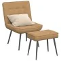 Sillón de relax con reposapiés terciopelo marrón von , Stühle - Ref: Foro24-4012334, Preis: 107,81 €, Rabatt: %