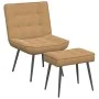 Sillón de relax con reposapiés terciopelo marrón von , Stühle - Ref: Foro24-4012334, Preis: 107,81 €, Rabatt: %