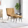 Sillón de relax con reposapiés terciopelo marrón von , Stühle - Ref: Foro24-4012334, Preis: 107,81 €, Rabatt: %
