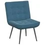 Sillón de relax con reposapiés terciopelo azul by , Chairs - Ref: Foro24-4012336, Price: 99,57 €, Discount: %
