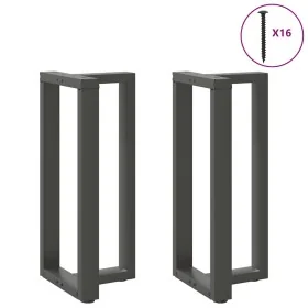 Patas de mesa bar forma T 2 uds acero antracita 40x35x(90-91)cm von , Tischbeine - Ref: Foro24-4013074, Preis: 138,16 €, Raba...