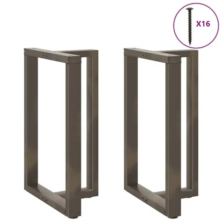Patas de mesa bar forma T 2 uds acero natural 60x35x(90-91) cm von , Tischbeine - Ref: Foro24-4013083, Preis: 149,60 €, Rabat...