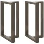 Patas de mesa bar forma T 2 uds acero natural 60x35x(90-91) cm von , Tischbeine - Ref: Foro24-4013083, Preis: 149,60 €, Rabat...