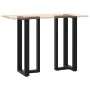 Patas de mesa bar forma T 2 uds acero negro 50x35x(100-101) cm by , Table legs - Ref: Foro24-4013088, Price: 141,47 €, Discou...