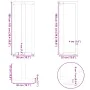 Patas de mesa bar forma T 2 uds acero negro 50x35x(100-101) cm by , Table legs - Ref: Foro24-4013088, Price: 141,47 €, Discou...