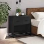 Mesilla de noche negra 60x31x60 cm madera procesada y metal de , Mesitas de noche - Ref: Foro24-848694, Precio: 66,16 €, Desc...