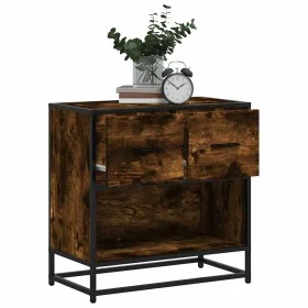 Mesita de noche roble ahumado 60x31x60 cm madera contrachapada by , Nightstands - Ref: Foro24-848696, Price: 64,58 €, Discoun...