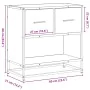 Mesita de noche roble ahumado 60x31x60 cm madera contrachapada von , Nachttische - Ref: Foro24-848696, Preis: 63,72 €, Rabatt: %