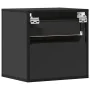 Mesita de noche de pared negra 40x31x39,5 cm de , Mesitas de noche - Ref: Foro24-848724, Precio: 46,38 €, Descuento: %