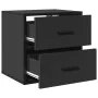 Mesita de noche de pared negra 40x31x39,5 cm de , Mesitas de noche - Ref: Foro24-848724, Precio: 46,38 €, Descuento: %