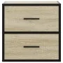 Mesita de noche de pared color roble ahumado 40x31x39,5 cm von , Nachttische - Ref: Foro24-848726, Preis: 45,04 €, Rabatt: %