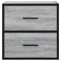Mesita de noche de pared gris sonoma 40x31x39,5 cm by , Nightstands - Ref: Foro24-848730, Price: 46,38 €, Discount: %