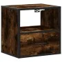 Mesitas de noche pared 2 uds color roble ahumado 40x31x39,5 cm de , Mesitas de noche - Ref: Foro24-848739, Precio: 67,20 €, D...