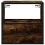 Mesitas de noche pared 2 uds color roble ahumado 40x31x39,5 cm de , Mesitas de noche - Ref: Foro24-848739, Precio: 67,20 €, D...