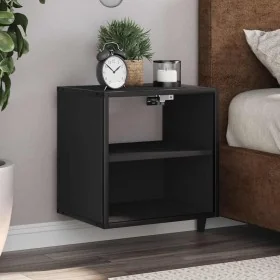 Mesitas de noche de pared 2 unidades negra 40x31x39,5 cm by , Nightstands - Ref: Foro24-848745, Price: 58,73 €, Discount: %