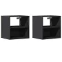 Mesitas de noche de pared 2 unidades negra 40x31x39,5 cm de , Mesitas de noche - Ref: Foro24-848745, Precio: 58,73 €, Descuen...