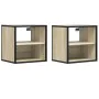 Mesitas de noche de pared 2 unidades roble Sonoma 40x31x39,5 cm von , Nachttische - Ref: Foro24-848747, Preis: 57,09 €, Rabat...