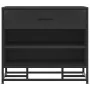 Banco zapatero madera de ingeniería y metal negro 60x40x53,5 cm von , Bänke für Hallen und Lager - Ref: Foro24-849219, Preis:...