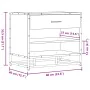 Banco zapatero madera de ingeniería y metal negro 60x40x53,5 cm von , Bänke für Hallen und Lager - Ref: Foro24-849219, Preis:...