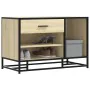 Banco zapatero madera de ingeniería roble sonoma 80x40x53,5 cm de , Bancos para recibidores y almacenamiento - Ref: Foro24-84...