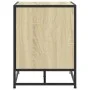 Banco zapatero madera de ingeniería roble sonoma 80x40x53,5 cm de , Bancos para recibidores y almacenamiento - Ref: Foro24-84...