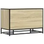 Banco zapatero madera de ingeniería roble sonoma 80x40x53,5 cm de , Bancos para recibidores y almacenamiento - Ref: Foro24-84...