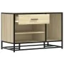 Banco zapatero madera de ingeniería roble sonoma 80x40x53,5 cm de , Bancos para recibidores y almacenamiento - Ref: Foro24-84...