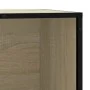 Banco zapatero madera de ingeniería roble sonoma 80x40x53,5 cm de , Bancos para recibidores y almacenamiento - Ref: Foro24-84...