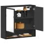 Armario de baño con espejo madera ingeniería negro 65x20x60 cm by , bathroom vanities - Ref: Foro24-849259, Price: 80,90 €, D...