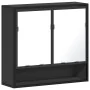Armario de baño con espejo madera ingeniería negro 65x20x60 cm by , bathroom vanities - Ref: Foro24-849259, Price: 80,90 €, D...