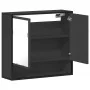 Armario de baño con espejo madera ingeniería negro 65x20x60 cm by , bathroom vanities - Ref: Foro24-849259, Price: 80,90 €, D...