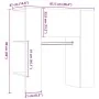 Mueble de recibidor madera ingeniería madera vieja 97,5x37x99cm by , Closets and storage - Ref: Foro24-857037, Price: 75,76 €...