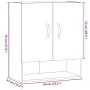 Armario de pared madera de ingeniería roble artesano 60x31x70cm by , Lockers and storage cabinets - Ref: Foro24-857068, Price...