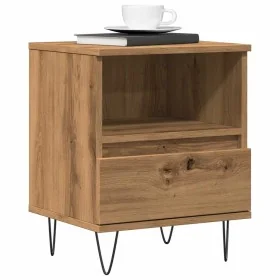 Mesita de noche madera de ingeniería roble artisian 40x35x50 cm de , Mesitas de noche - Ref: Foro24-857359, Precio: 48,65 €, ...