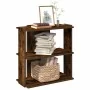Librería 3 estantes madera ingeniería roble ahumado 60x30x60 cm by , Bookcases and shelves - Ref: Foro24-860251, Price: 38,53...