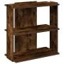 Librería 3 estantes madera ingeniería roble ahumado 60x30x60 cm by , Bookcases and shelves - Ref: Foro24-860251, Price: 38,53...